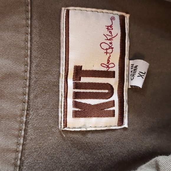 Kut from the Kloth  Women's Military Green Cotton Jacket Lightweight Y2K… - Picture 5 of 9